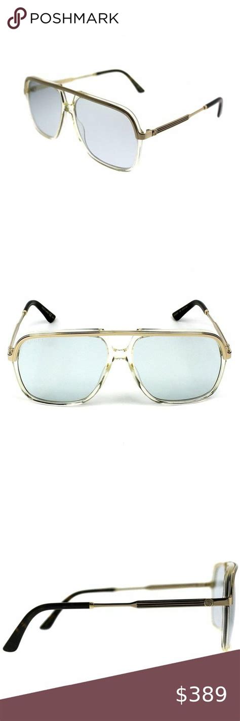 gucci clear sunglasses men's